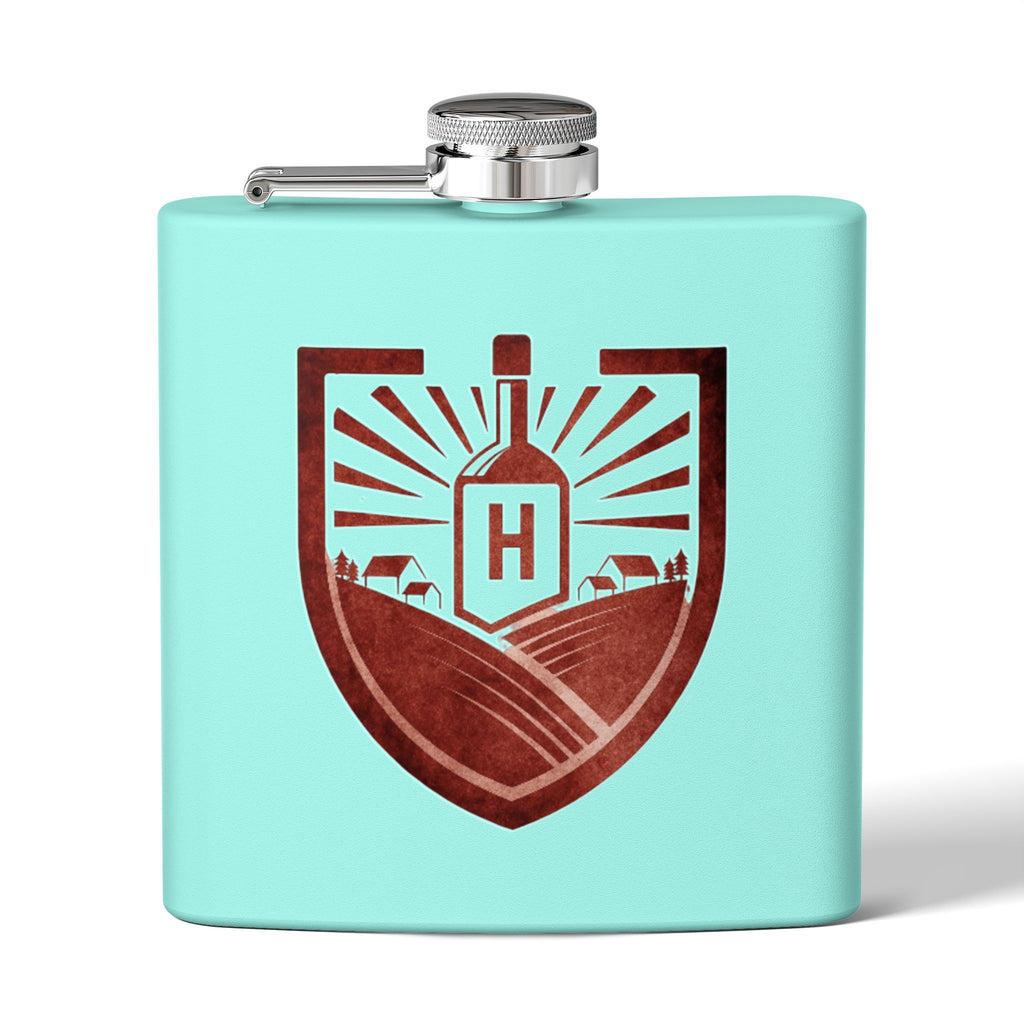 Flask — Harvest Moon Logo 6oz Stainless Steel Hip Flask