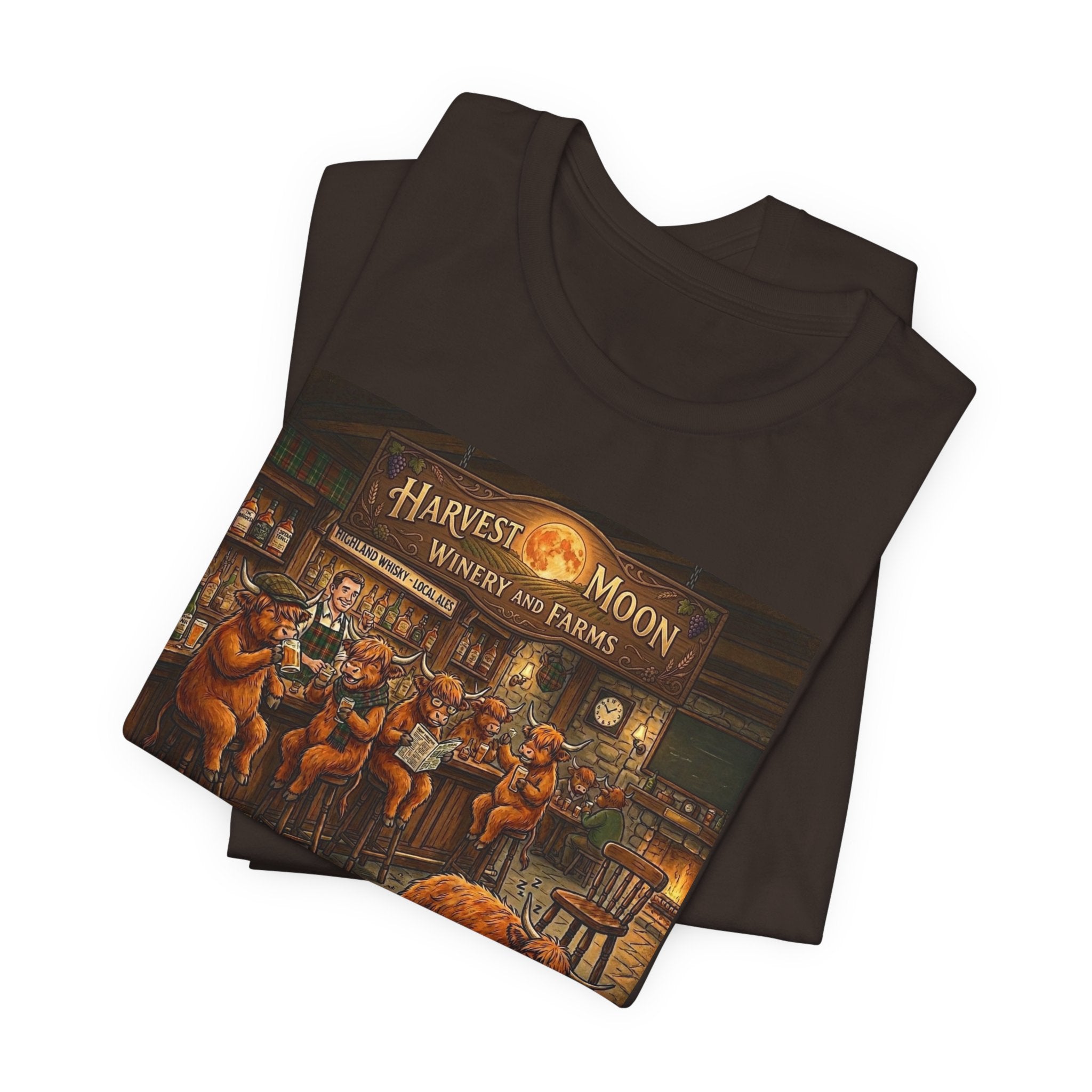 Cow Droppings -Pub T-Shirt – Vintage Farm Bar Tee – Harvest Moon