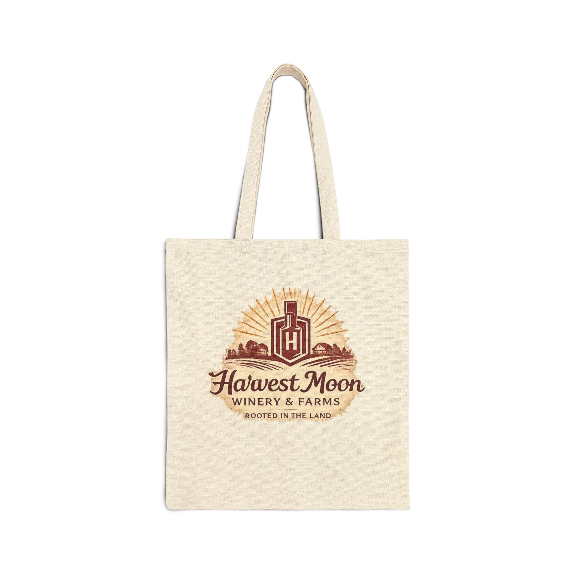 Tote Bag — Harvest Moon Winery & Farms Logo Cotton Canvas Market Tote