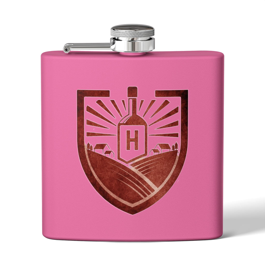 Flask — Harvest Moon Logo 6oz Stainless Steel Hip Flask