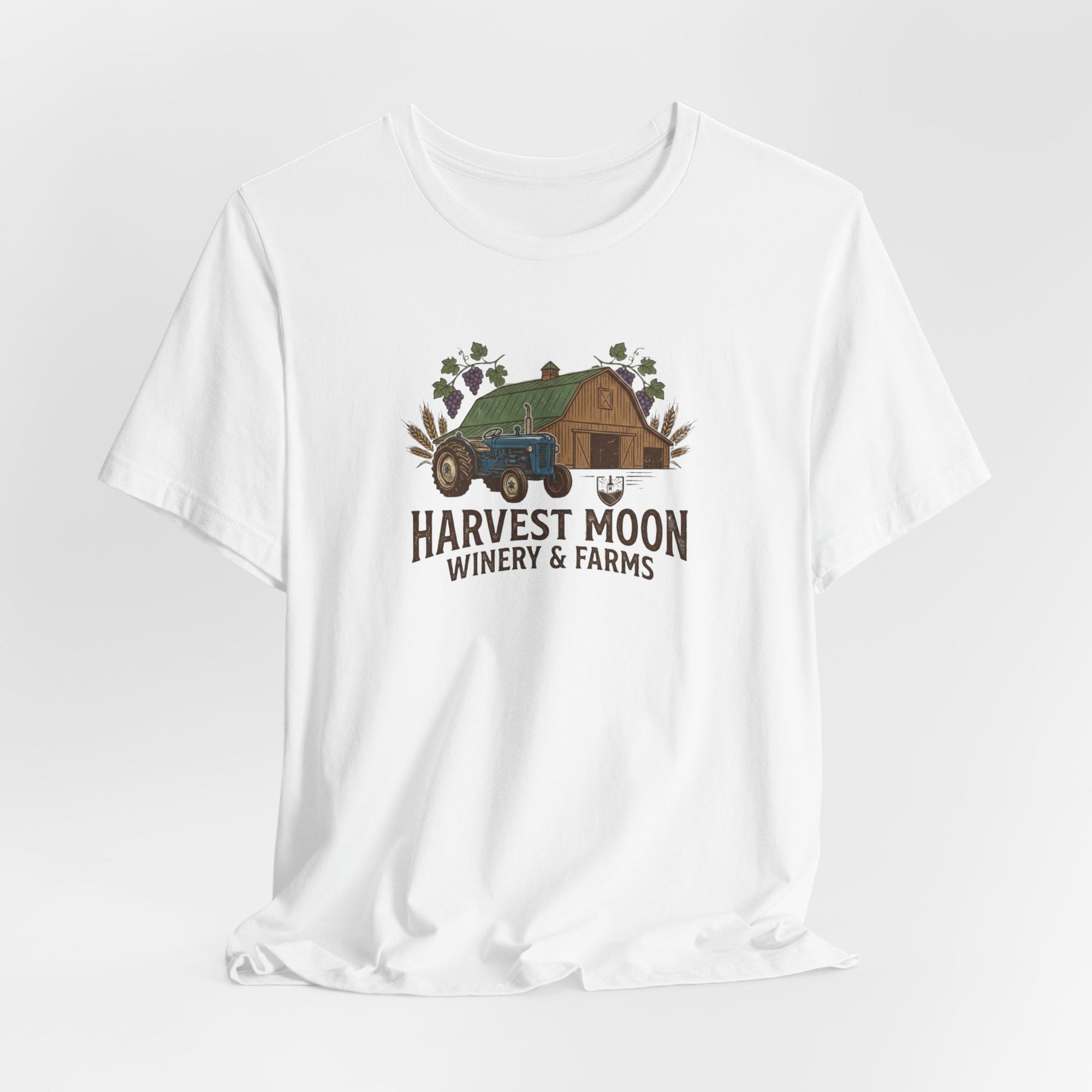 Harvest Moon Winery & Farms Tee — Vintage Tractor Graphic T-Shirt