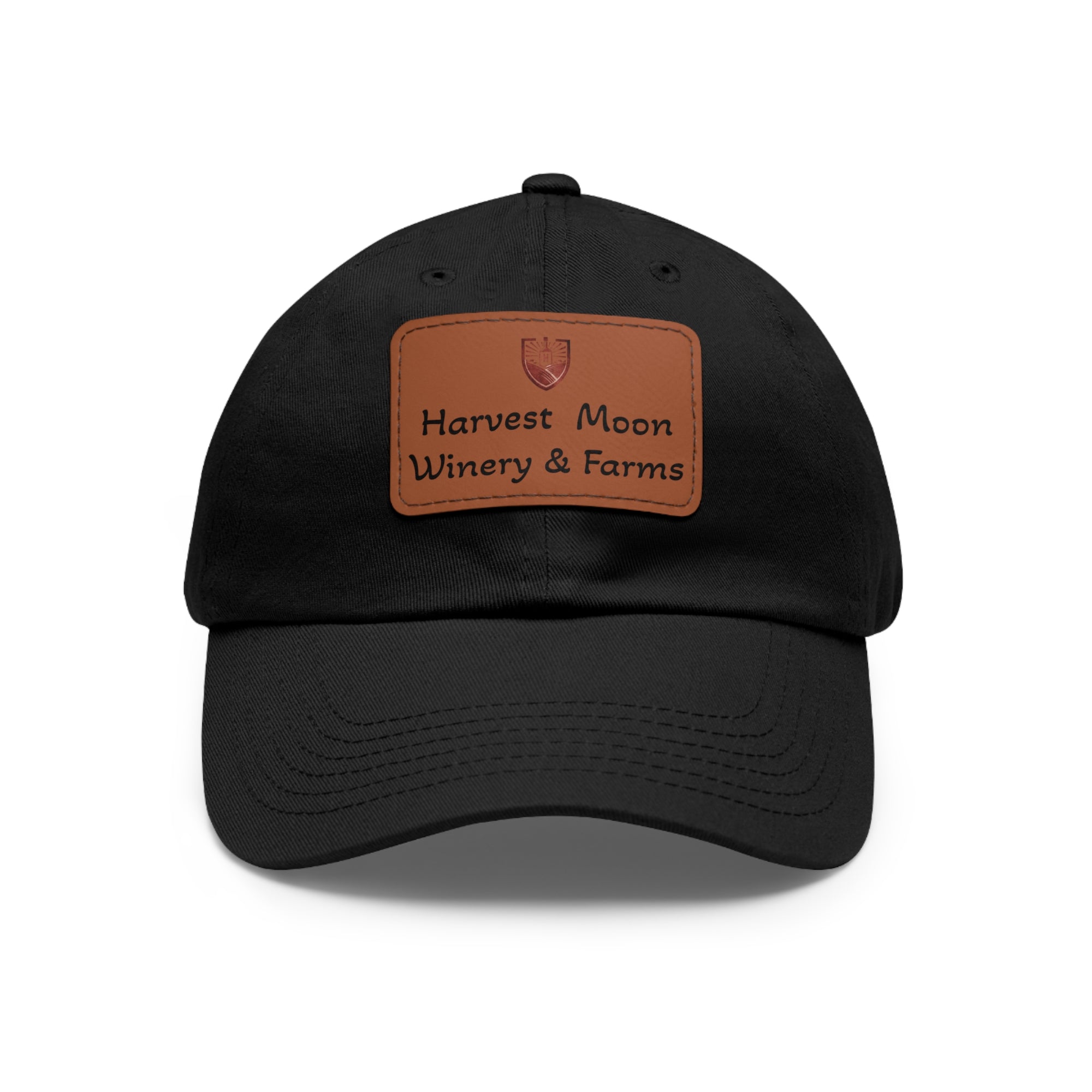Harvest Moon Winery & Farms Leather Patch Dad Hat