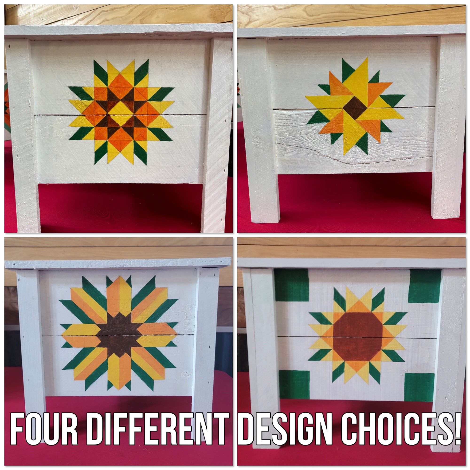 Wine and Craft – Sunflower Barn Quilt Planter Workshop (Aug 8th)