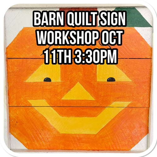 *Wine and Craft – Halloween Barn Quilt Sign Workshop (Oct 11th)