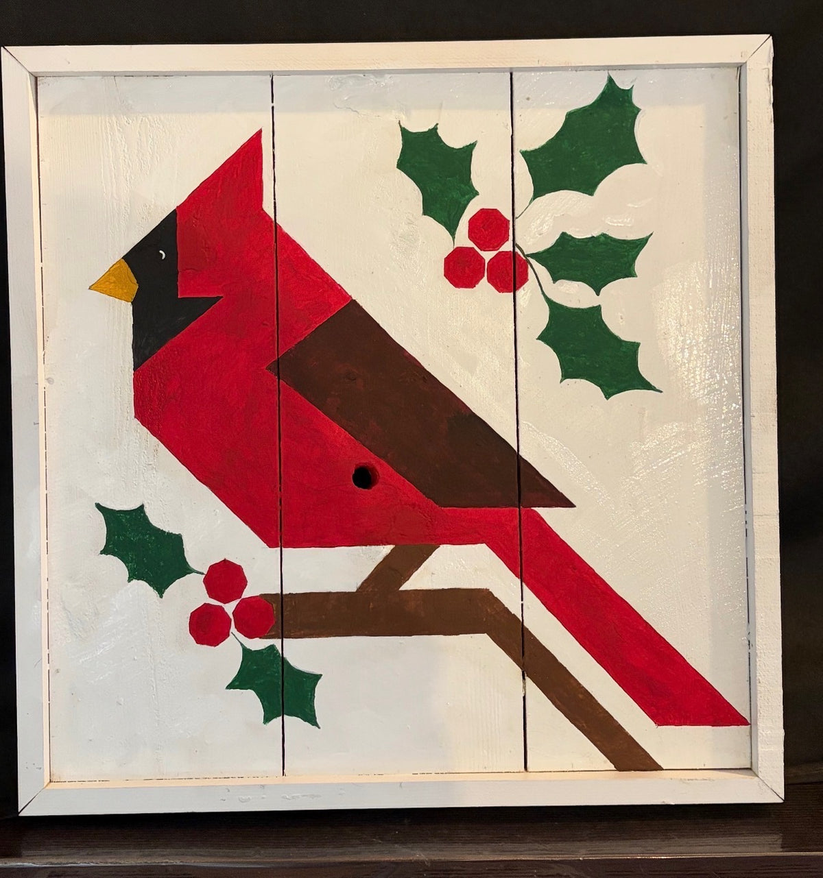 Wine & Canvas with Susan – Winter Cardinal Sign Workshop