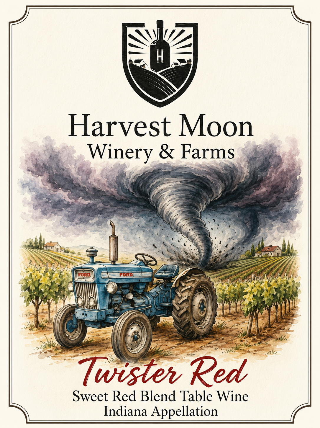 Twister Red Wine Bottle