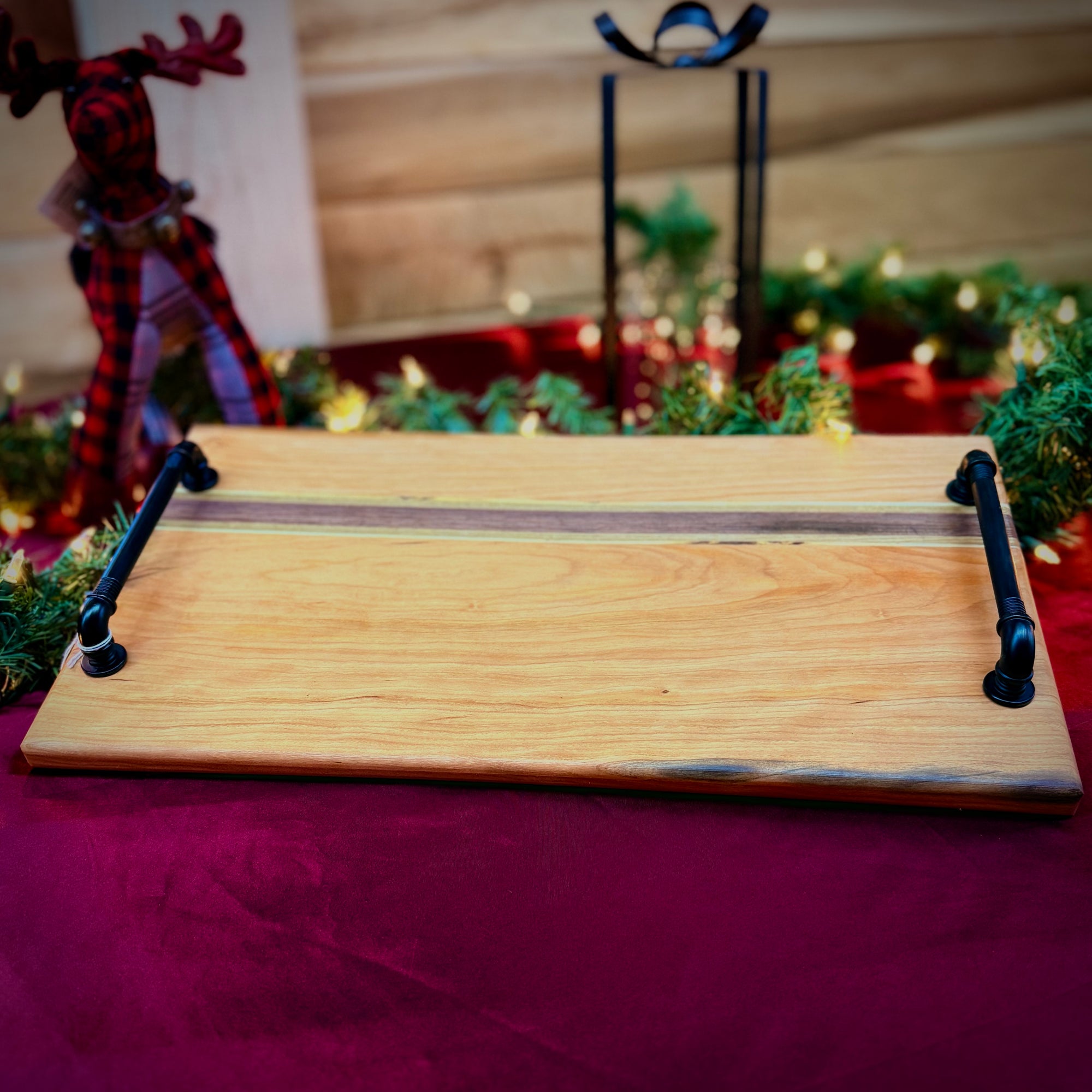 Handcrafted Wooden Charcuterie  Board  - 12"x20"