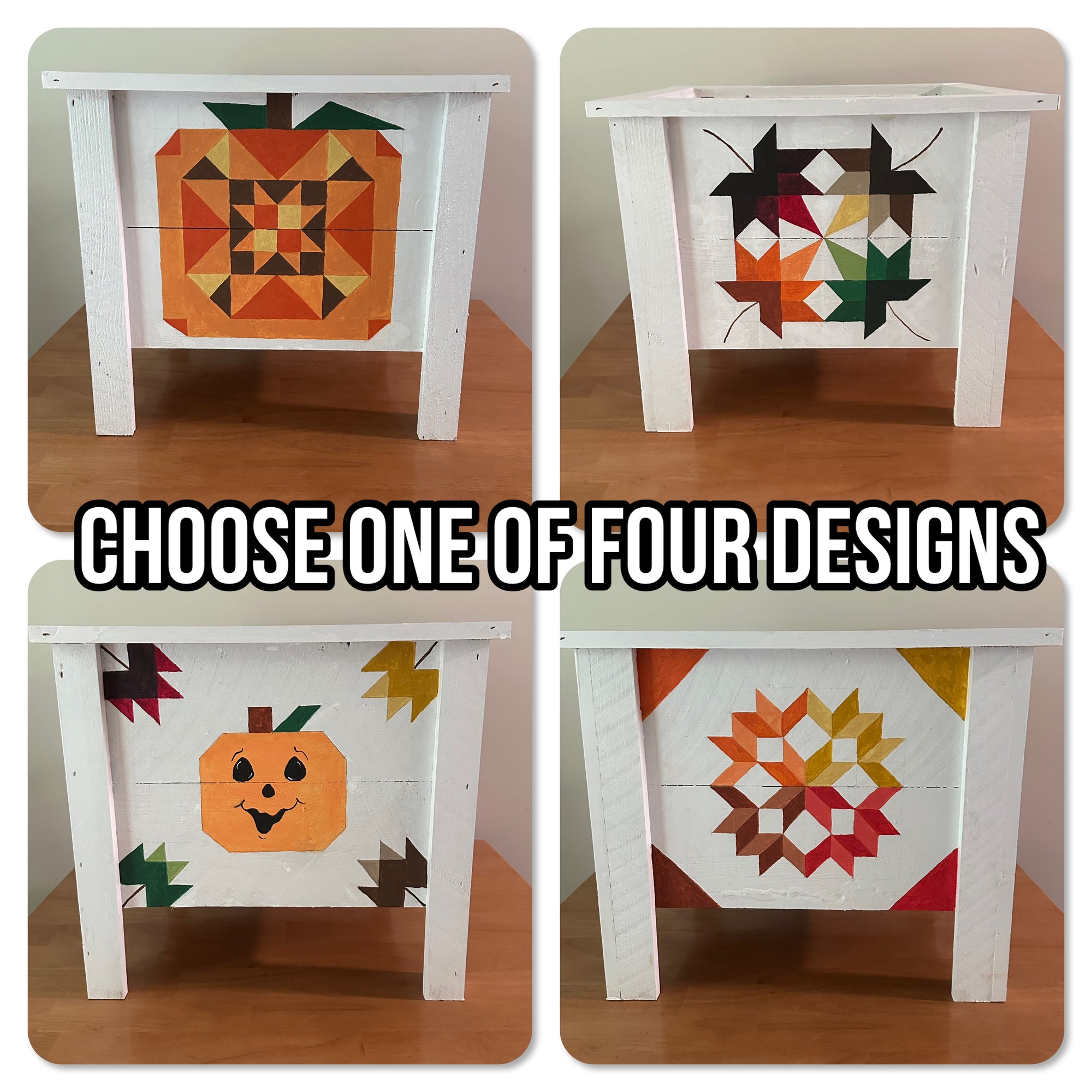 Wine and Craft – Fall Designs Barn Quilt Planter Workshop (Sept 19th)